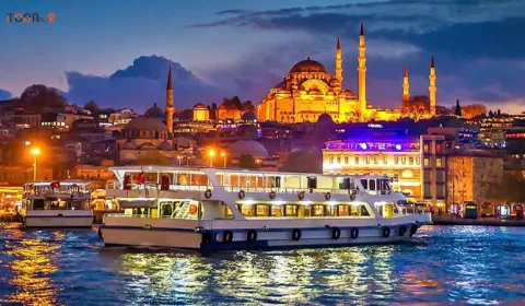 جاهای دیدنی استانبول در شب